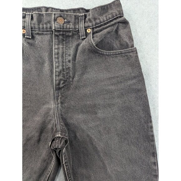 Vintage Levi's 551 Jeans Womens 4 Black Relaxed Fit Tapered Leg Made USA 90s - Picture 3 of 15